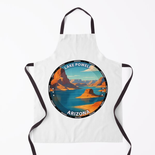 Item preview, Lake Powell Arizona Travel Poster - Scenic Desert Lake Art USA designed and sold by inkNext.