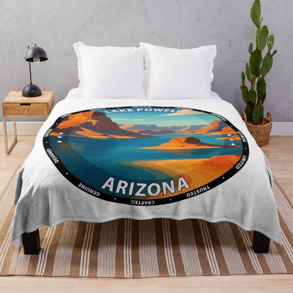 Item preview, Lake Powell Arizona Travel Poster - Scenic Desert Lake Art USA designed and sold by inkNext.