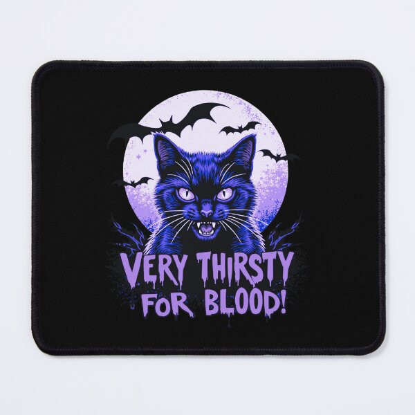 Item preview, Spooky Vampire Cat Under Full Moon designed and sold by e-camelleone.