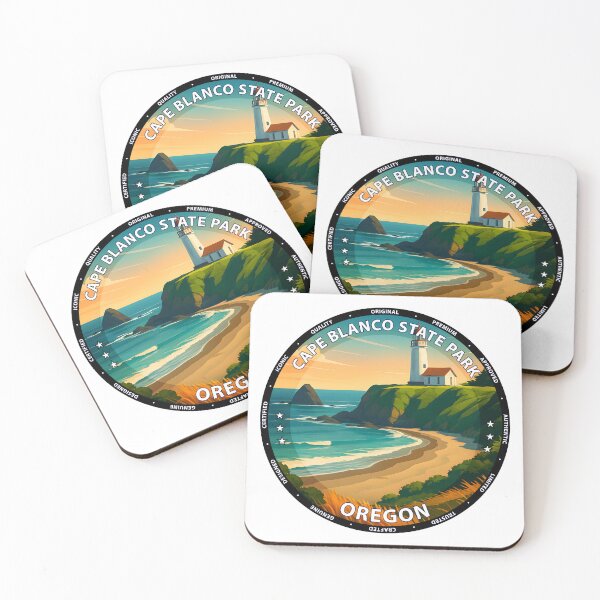 Item preview, Cape Blanco State Park Oregon Lighthouse Travel Poster USA designed and sold by inkNext.