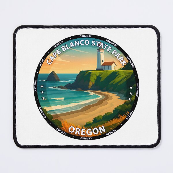 Item preview, Cape Blanco State Park Oregon Lighthouse Travel Poster USA designed and sold by inkNext.