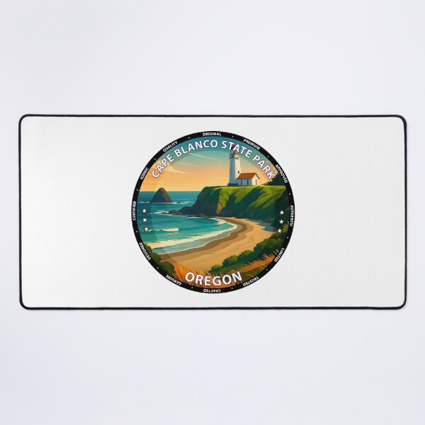 Item preview, Cape Blanco State Park Oregon Lighthouse Travel Poster USA designed and sold by inkNext.