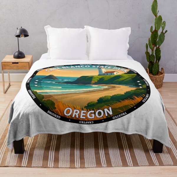 Item preview, Cape Blanco State Park Oregon Lighthouse Travel Poster USA designed and sold by inkNext.