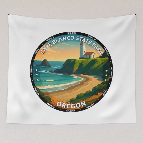 Item preview, Cape Blanco State Park Oregon Lighthouse Travel Poster USA designed and sold by inkNext.