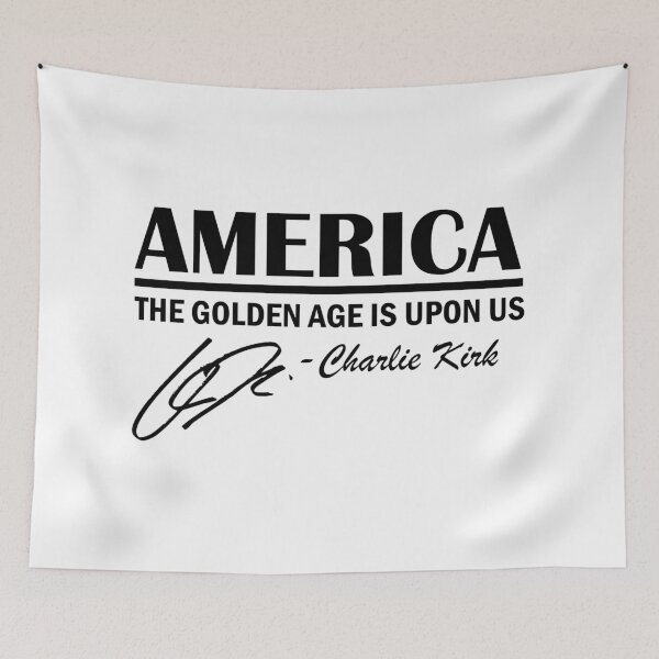 Item preview, America The Golden Age Is Upon Us Charlie Kirk  designed and sold by JeyVel.
