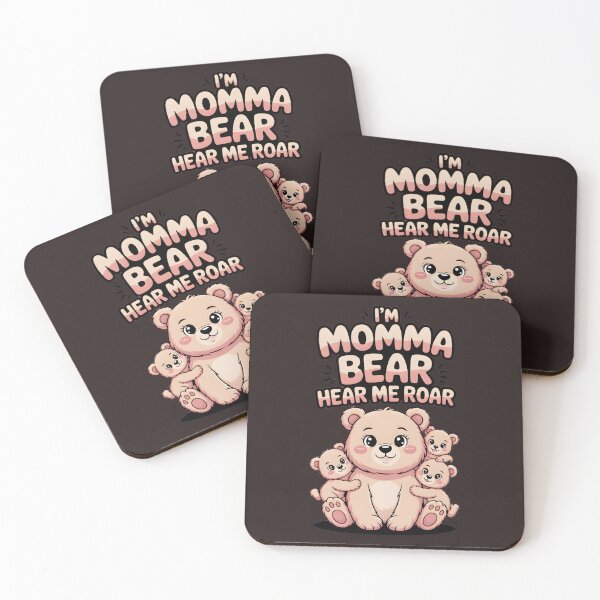 Item preview, Cute Typography I’m Momma Bear Hear Me Roar designed and sold by Mellow Vibes.