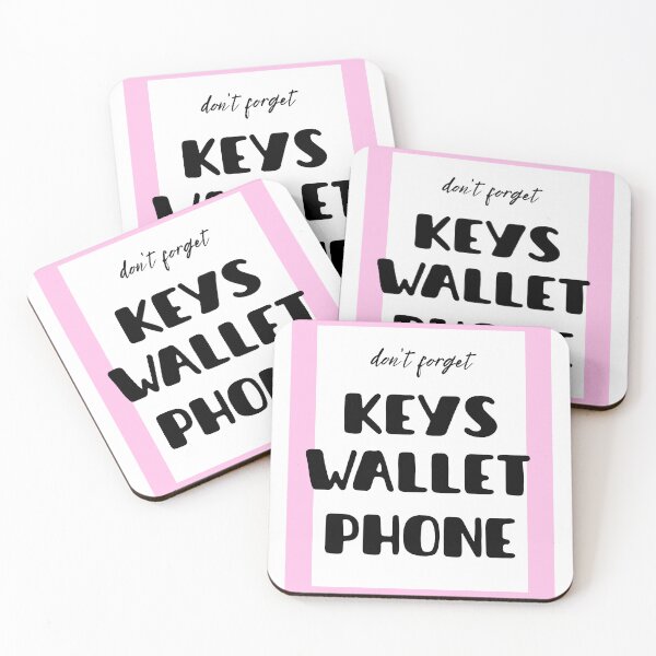 Item preview, Don't Forget Keys Wallet Phone | Minimalist Reminder Design designed and sold by Prntbly Designs.