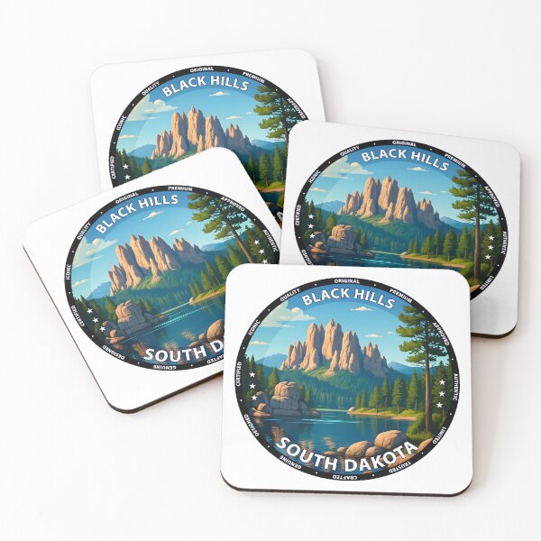 Item preview, Black Hills South Dakota Travel Poster - Scenic Nature Art USA designed and sold by inkNext.