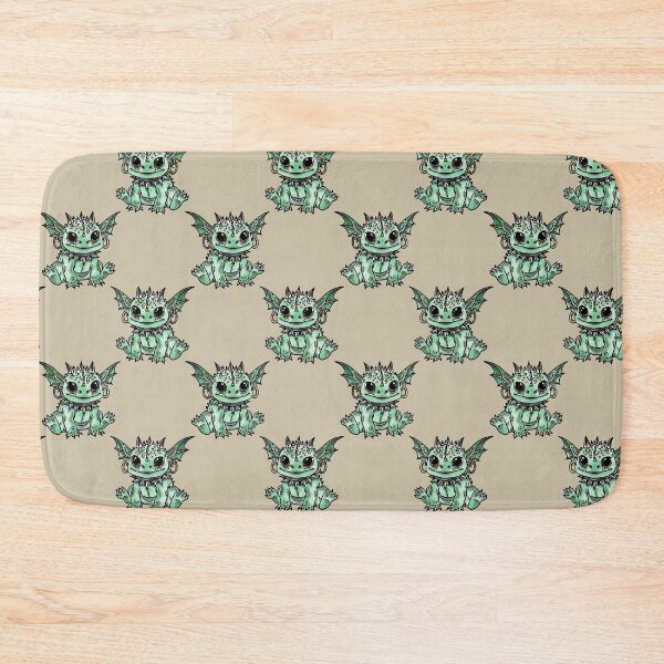 Item preview, Cute punk baby dragon monster- pattern beige designed and sold by RoseWolfGifts.
