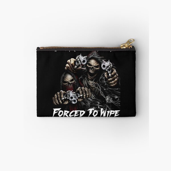 Item preview, Born To Shit Forced To Wipe 2 Funny Skull Badass Skeleton with Guns Meme Classic  designed and sold by ristteyusuufb.