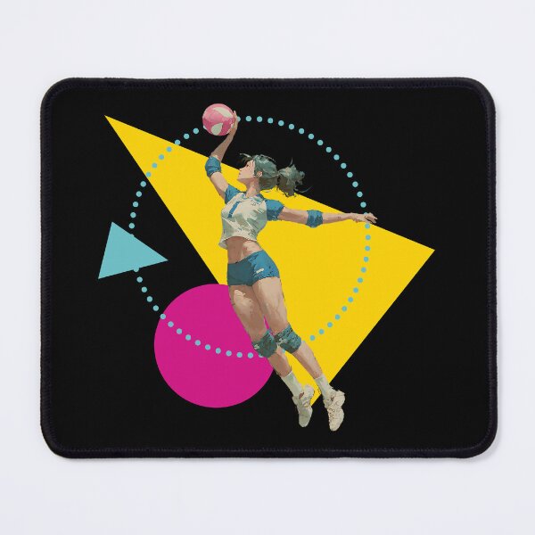 Item preview, Volleyball Outside Hitter Sporty Spiker on Geometric Design designed and sold by daila70.