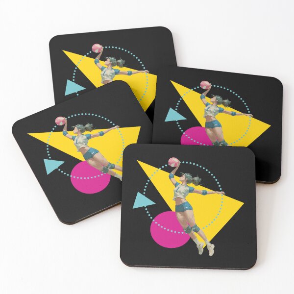 Item preview, Volleyball Outside Hitter Sporty Spiker on Geometric Design designed and sold by daila70.