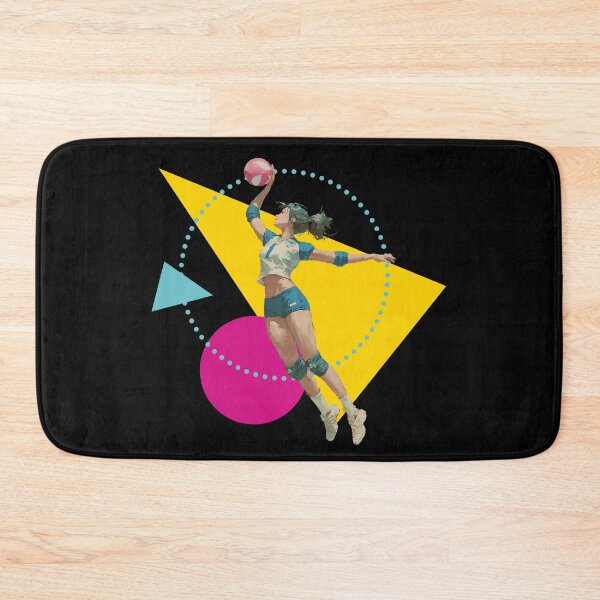 Item preview, Volleyball Outside Hitter Sporty Spiker on Geometric Design designed and sold by daila70.