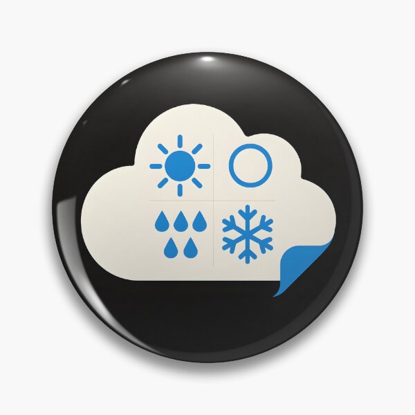 Item preview, Sardonic Weather App — Cloud UI Poster (Swiss-Grid, Flat-Print) designed and sold by VoidBloom Studio.