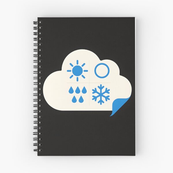 Item preview, Sardonic Weather App — Cloud UI Poster (Swiss-Grid, Flat-Print) designed and sold by VoidBloom Studio.
