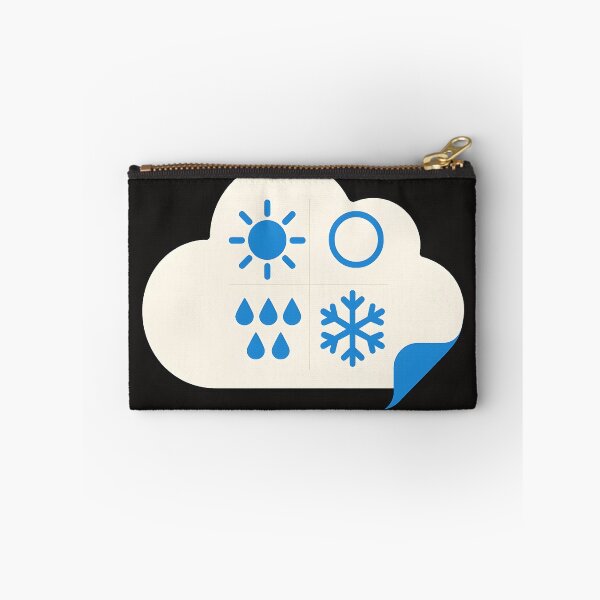Item preview, Sardonic Weather App — Cloud UI Poster (Swiss-Grid, Flat-Print) designed and sold by VoidBloom Studio.