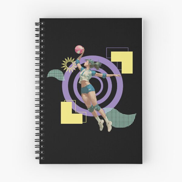 Item preview, Volleyball Outside Hitter Powerful Spiker on Bold Geometric Pattern designed and sold by daila70.