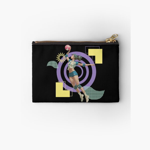 Item preview, Volleyball Outside Hitter Powerful Spiker on Bold Geometric Pattern designed and sold by daila70.