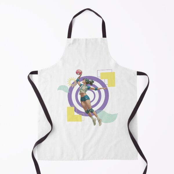 Item preview, Volleyball Outside Hitter Powerful Spiker on Bold Geometric Pattern designed and sold by daila70.