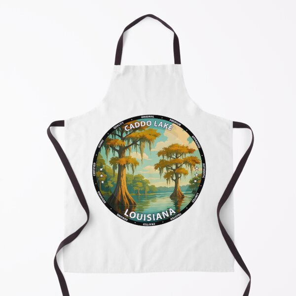 Item preview, Caddo Lake Louisiana Travel Poster - Bald Cypress Swamp Art USA designed and sold by inkNext.
