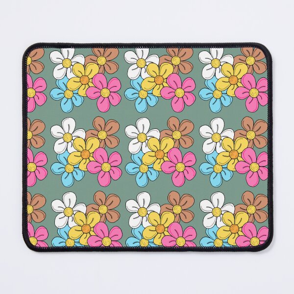 Item preview, Bright pattern of daisies designed and sold by RoseWolfGifts.