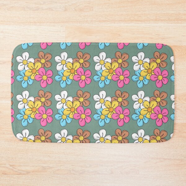 Item preview, Bright pattern of daisies designed and sold by RoseWolfGifts.