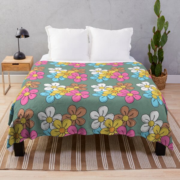 Item preview, Bright pattern of daisies designed and sold by RoseWolfGifts.