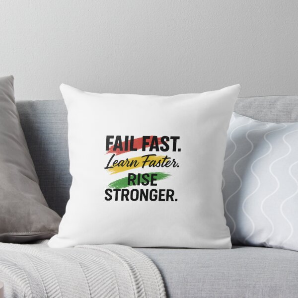 Item preview, Fail Fast Learn Faster Rise Stronger Motivational Quote T-Shirt | Entrepreneur Student Growth Mindset Tee designed and sold by FailFWD.