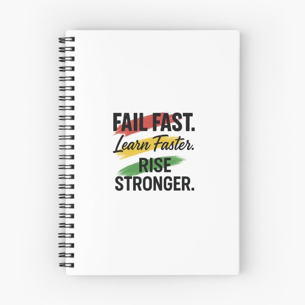 Item preview, Fail Fast Learn Faster Rise Stronger Motivational Quote T-Shirt | Entrepreneur Student Growth Mindset Tee designed and sold by FailFWD.