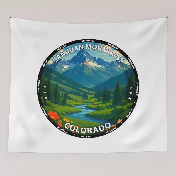 Item preview, San Juan Mountains Colorado - Scenic Hiking Landscape Poster USA designed and sold by inkNext.
