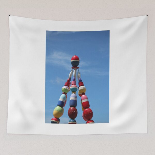 Item preview, Colorful Buoy Tower Against Blue Sky designed and sold by Cynthia48.