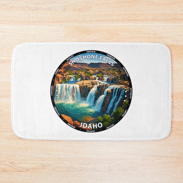 Item preview, Shoshone Falls Idaho Travel Poster - Scenic Waterfall Wall Art USA designed and sold by inkNext.