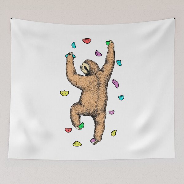 Item preview, Rock Climber Indoor Wall Climbing Slow Sloth Funny Climbers designed and sold by GrandeDuc.