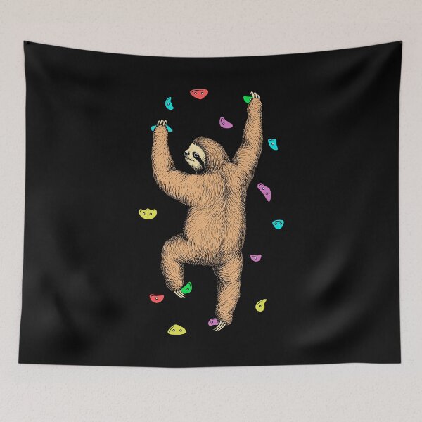 Item preview, Rock Climber Indoor Wall Climbing Slow Sloth Funny Climbers designed and sold by GrandeDuc.