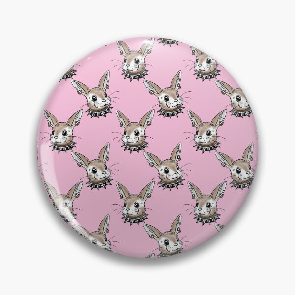 Item preview,  Cute punk baby bunny - pattern pink designed and sold by RoseWolfGifts.