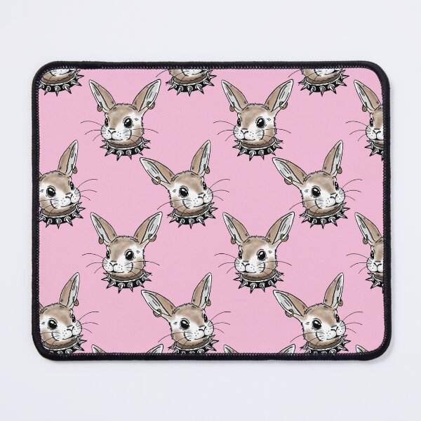 Item preview,  Cute punk baby bunny - pattern pink designed and sold by RoseWolfGifts.
