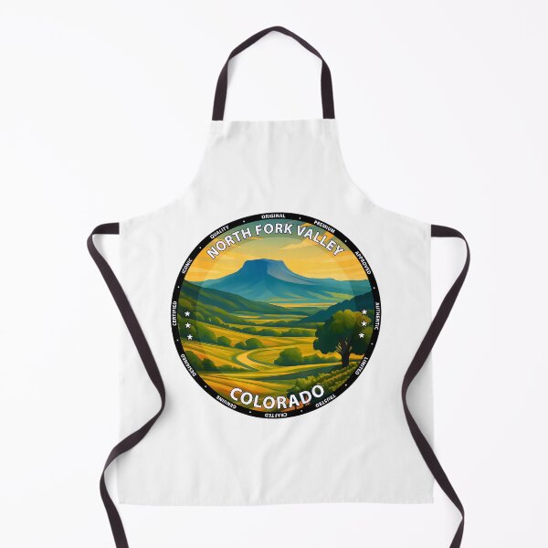 Item preview, North Fork Valley Colorado Travel Poster - Scenic Mountain Landscape Art USA designed and sold by inkNext.