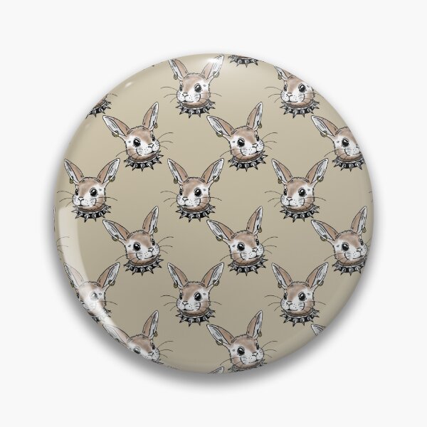 Item preview, Cute punk baby bunny - pattern beige designed and sold by RoseWolfGifts.