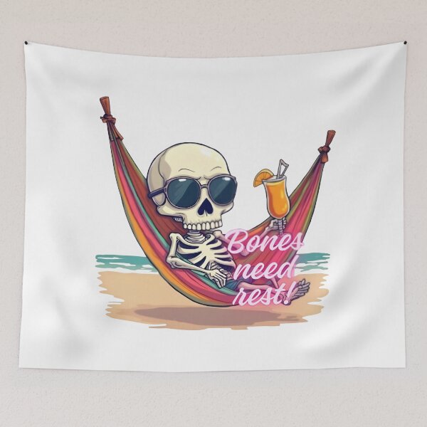 Item preview, "Skeleton Siesta" -Even bones need a break designed and sold by PixelInfinite.