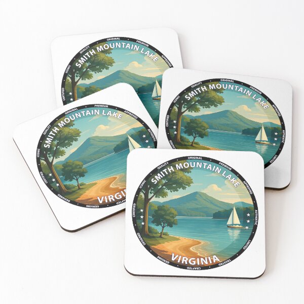 Item preview, Smith Mountain Lake Virginia - Scenic Sunrise Travel Poster USA designed and sold by inkNext.