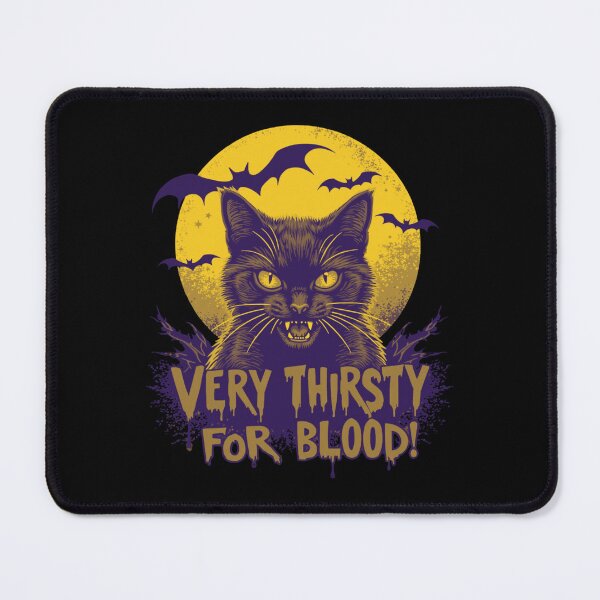 Item preview, Spooky Vampire Cat Under Full Moon designed and sold by e-camelleone.