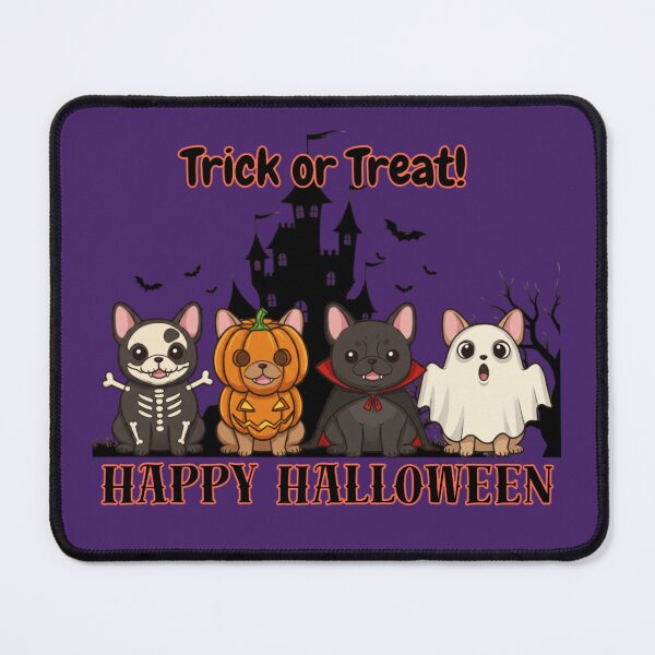 Item preview, Spooky French Bulldog Halloween Costumes Art Print Gift designed and sold by FunnyPetTeesJP.