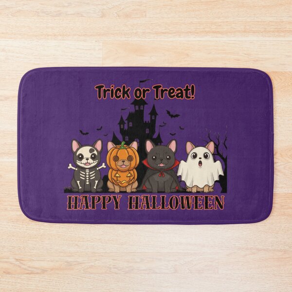 Item preview, Spooky French Bulldog Halloween Costumes Art Print Gift designed and sold by FunnyPetTeesJP.