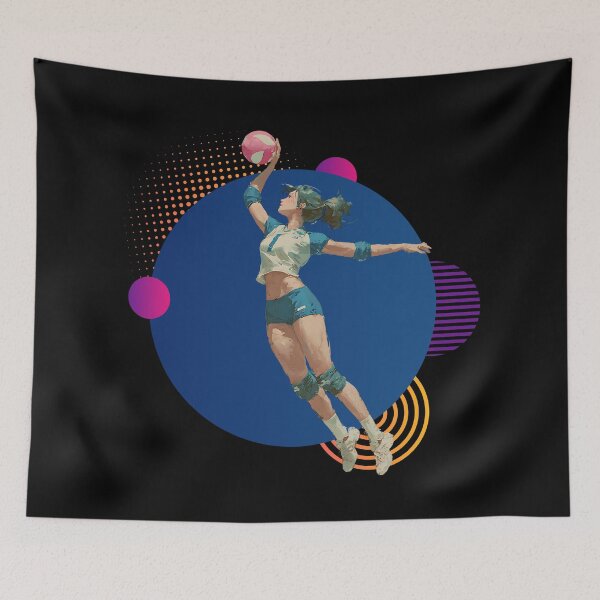 Item preview, Volleyball Attacker Spike Design for Women and Girls designed and sold by daila70.