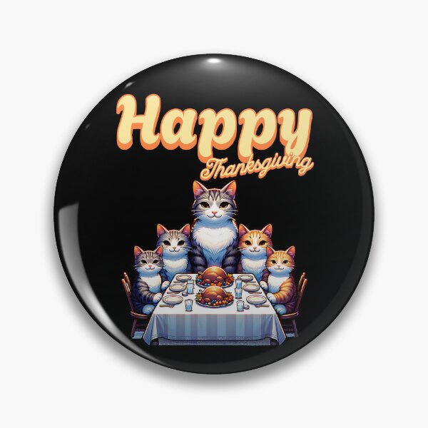 Item preview, Happy Thanksgiving cute cat design designed and sold by ReneMM.