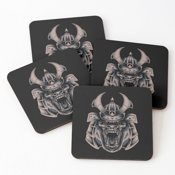 Item preview, Samurai Gorilla Warrior Japan Vintage Artwork designed and sold by Retr0Tshirts.