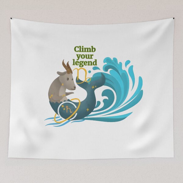 Item preview, "Climb Your Legend"-Capricorn Style: Ambition Never Looked So Good. designed and sold by PixelInfinite.