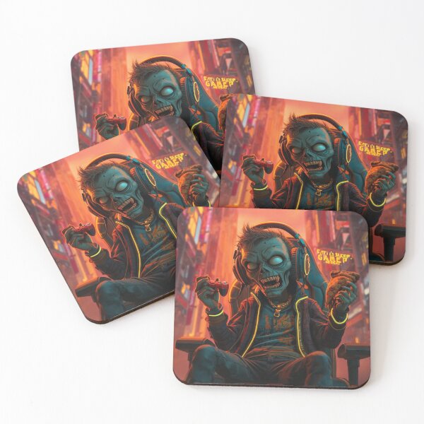 Item preview, Zombie Gamer: Level Up with Pizza Zombie Gamer Art | Gaming Zombie | Pizza Gamer designed and sold by Momay-designer.