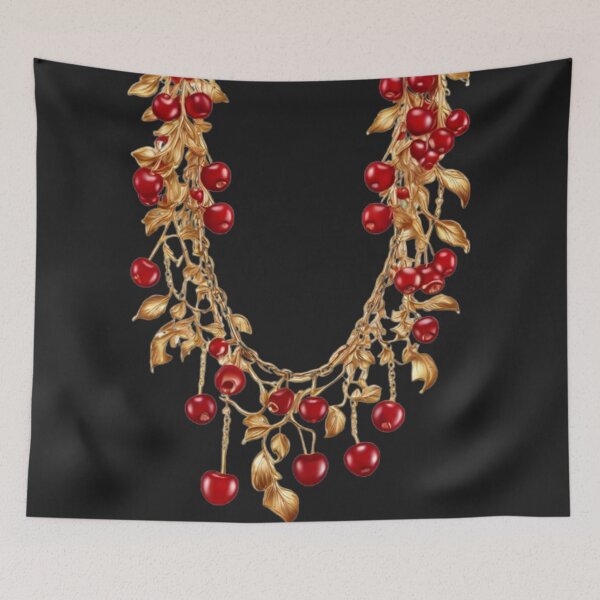 Item preview, Open Cherry Necklace – Modern Statement Necklace designed and sold by Antik by Schulz.