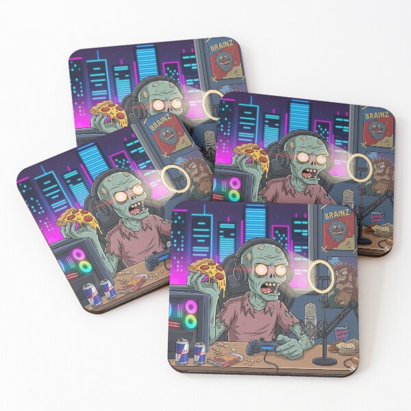 Item preview,  Zombie Gamer: Level Up with Pizza Zombie Gamer Art | Gaming Zombie | Pizza Gamer designed and sold by Momay-designer.